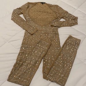 Fashion Nova Rhinestone Jumpsuit